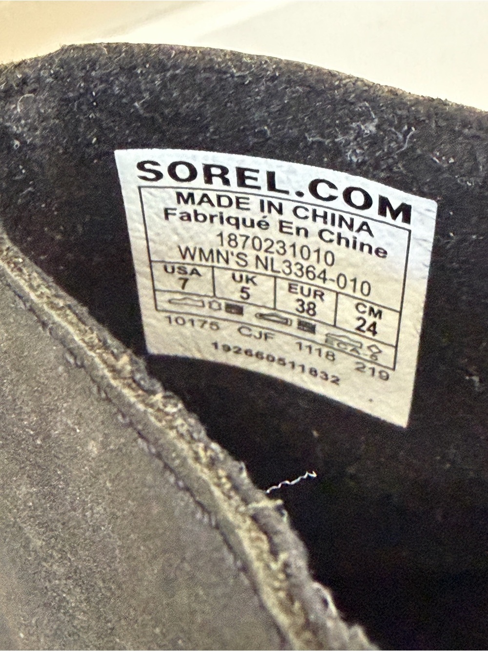 SOREL Joan of Arctic Wedge II Zip Black Leather Boots Women’s 7 Waterproof - Picture 4 of 8